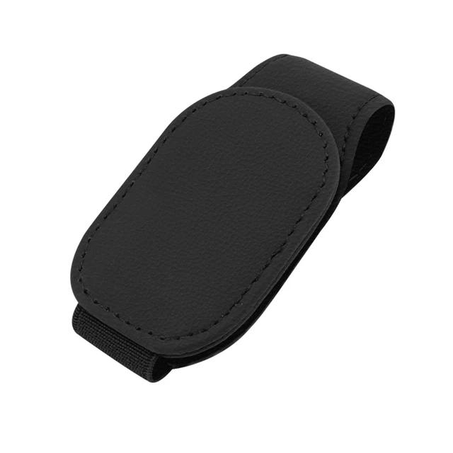 Clip de suspension magnétique pour lunettes en cuir, support universel pour lunettes de soleil de voiture, clip de suspension magnétique pour lunettes de soleil pour voitures, clip pour carte de ticket