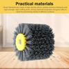 320/120/80 Grit Abrasive Nylon Drawing Wheel Drum Burnishing Polishing Brush 120X100mm for Wooden Furniture Floor Polishing