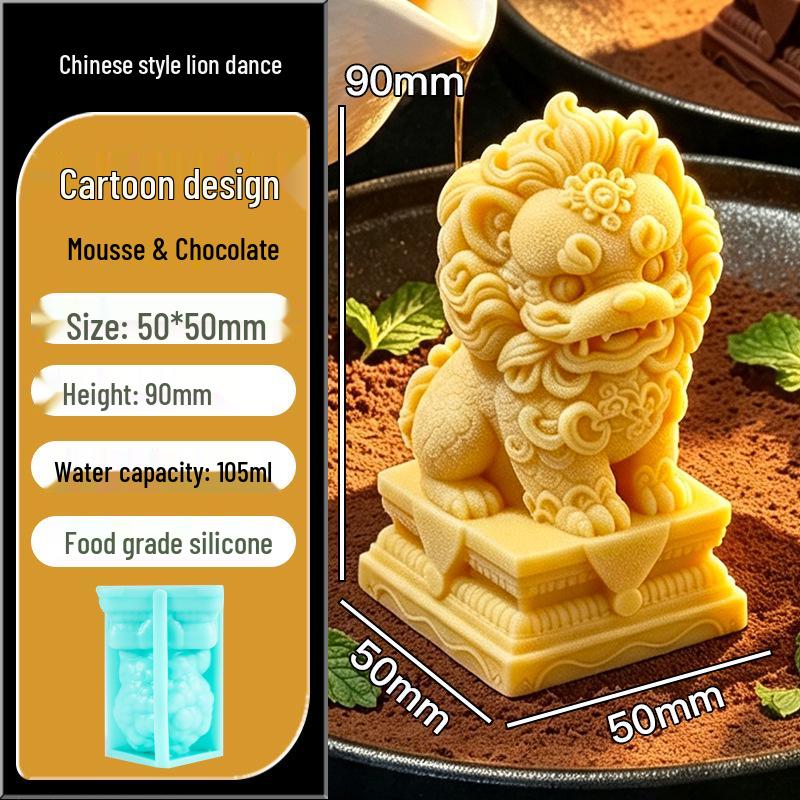 In-Stock Silicone Sheep Mousse Mold - 3D Cartoon, Food-Grade, Cute & Creative Design