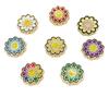 Metal Flower Series Shoe Charms: Crocs Flower Accessories & Buckles
