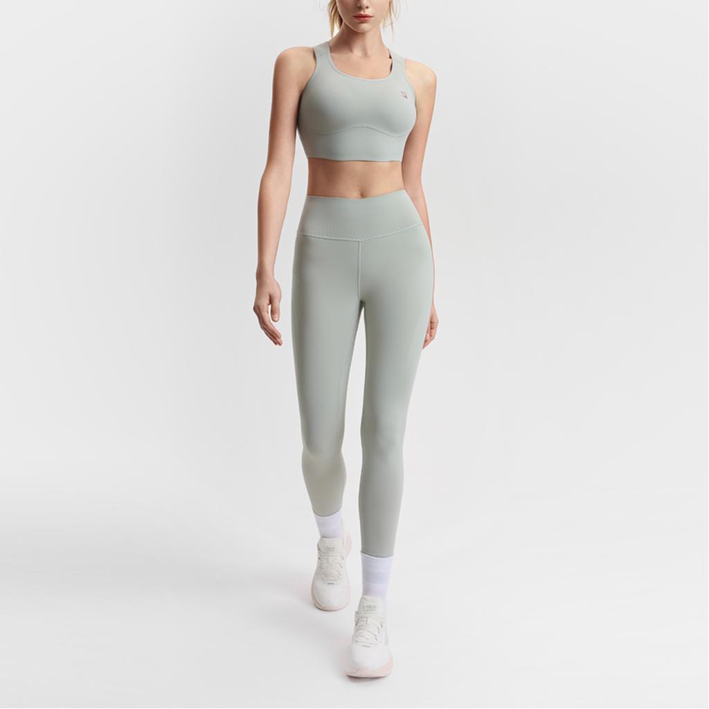 FILA Fitness Athletics Logo Comfortable Breathable Skin-Friendly Sports Bra Women underwear Cool-White Gray A11W511102F-GY
