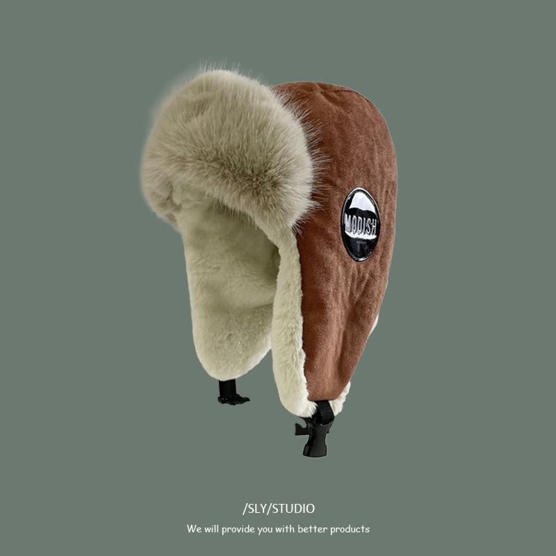 Imitation Kaninchenfell Donnerhut Damen Wintermode Hundert Leute Verdickt Warm Ohrenschutz Ski Fliegermütze Herren