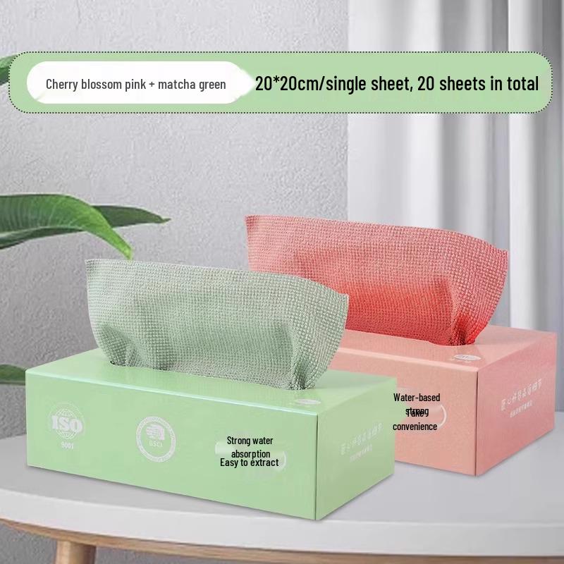 Reusable and Disposable Kitchen Dishcloths - Thick, Washable, Dual-Use Wet & Dry Scouring Pads