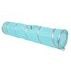 120cm Folding Cat Crinkle Tunnel Play Toy with Ball and Hole Kitten Cat Toy Blue