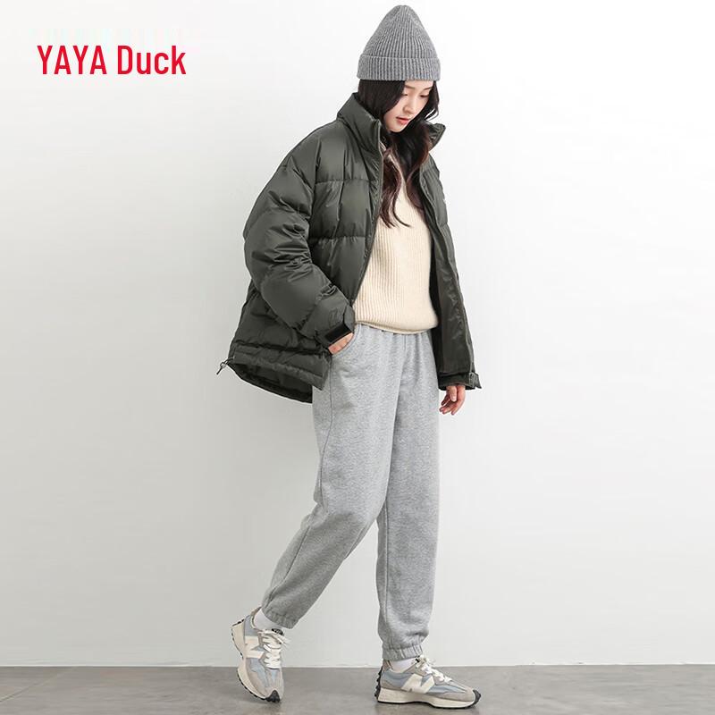 YAYA Women's Thick Stand Collar Down Jacket