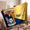 Coventry City Personalized Fleece Blanket With Football Logo, Custom Name Text Soft Warm Home Throw Blanket