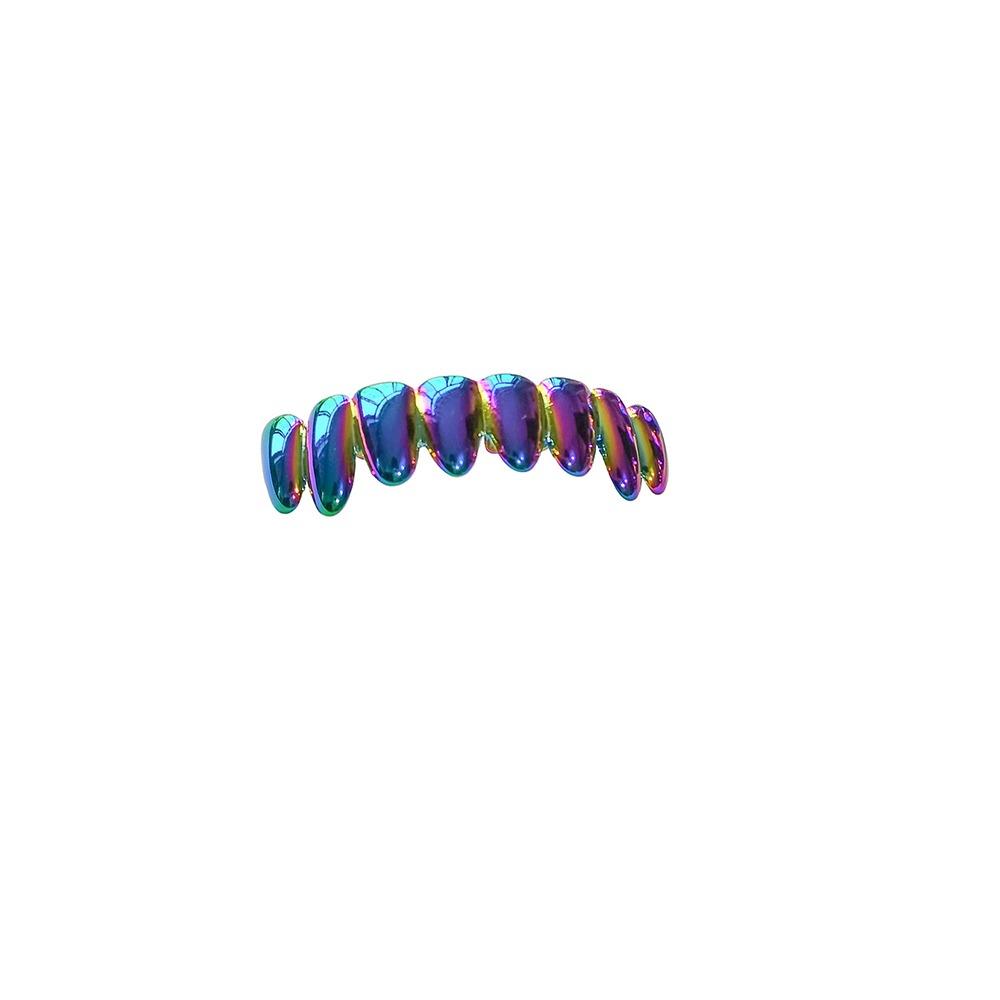 Colorful Colorful Dental Teeth Grillz Gradient Rapper Accessory Teeth Braces  Birthday Parties