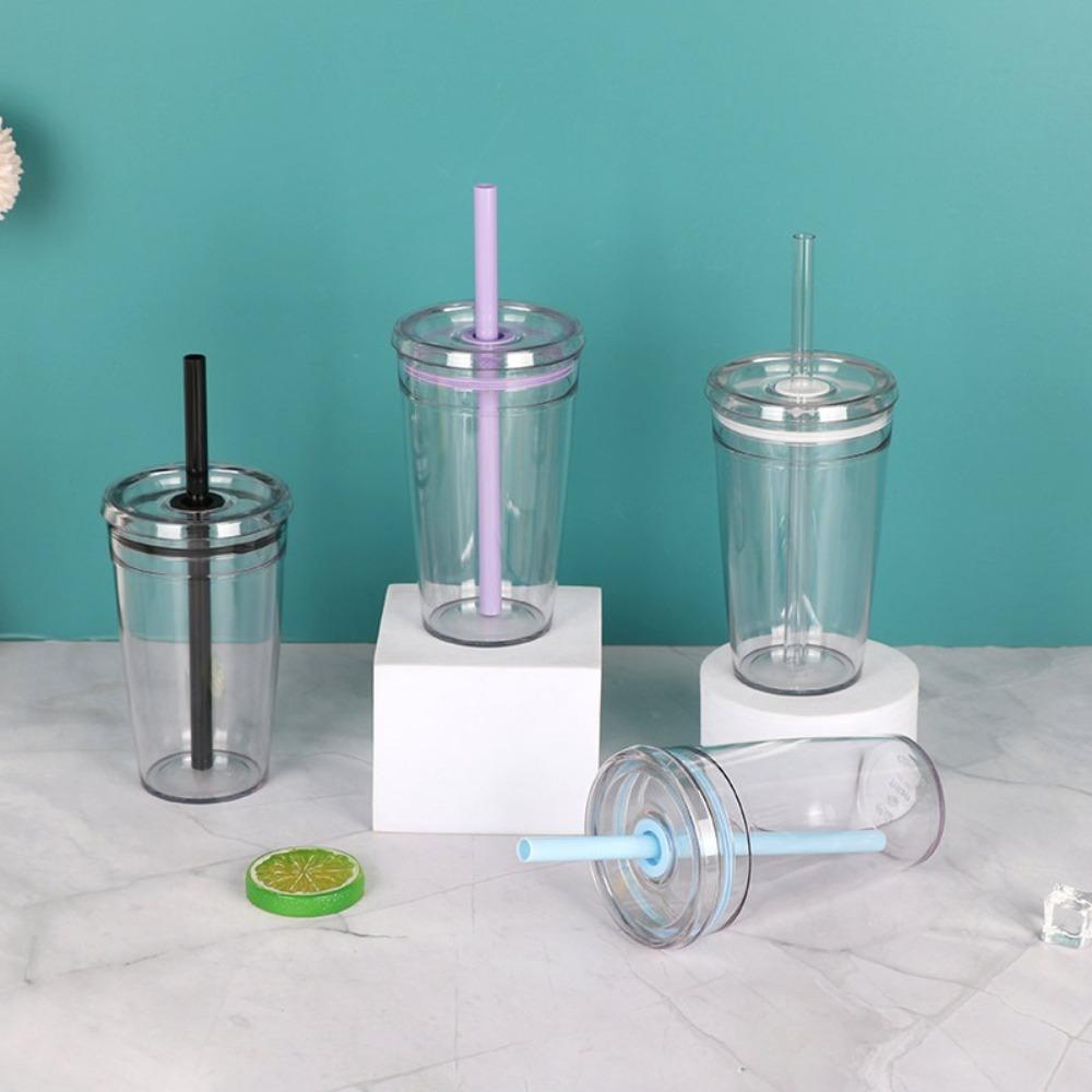 Transparent Cold Drinking Cup 450ml Car Tumbler Cup New Coffee Cup