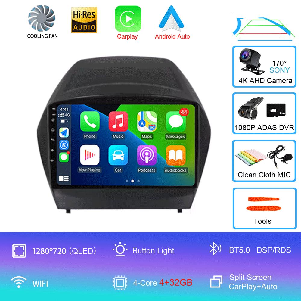 For HYUNDAI TUCSON IX35 2012 2013 2014 2015 8Core 4G WIFI Android 14 Car Multimedia Stereo Car DVD Player Navigation GPS Radio