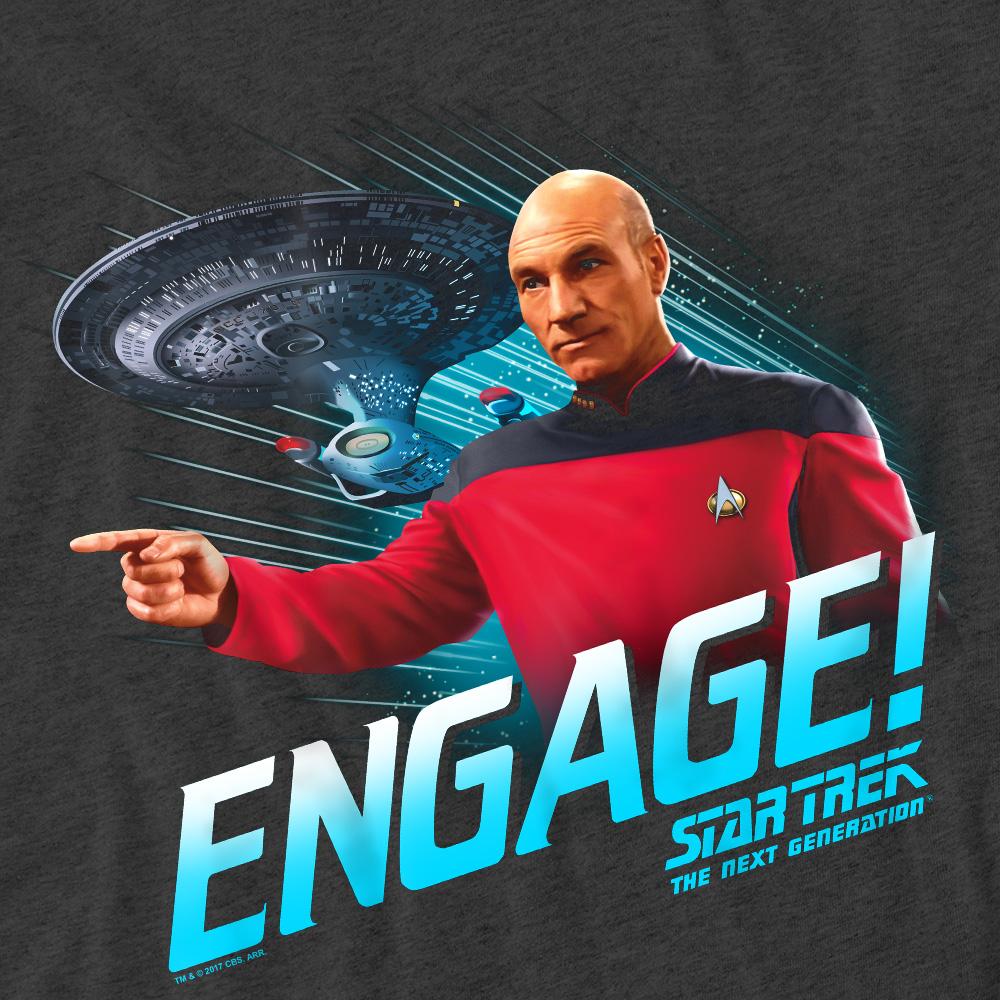 Star Trek Unisex Adult Engage T-Shirt