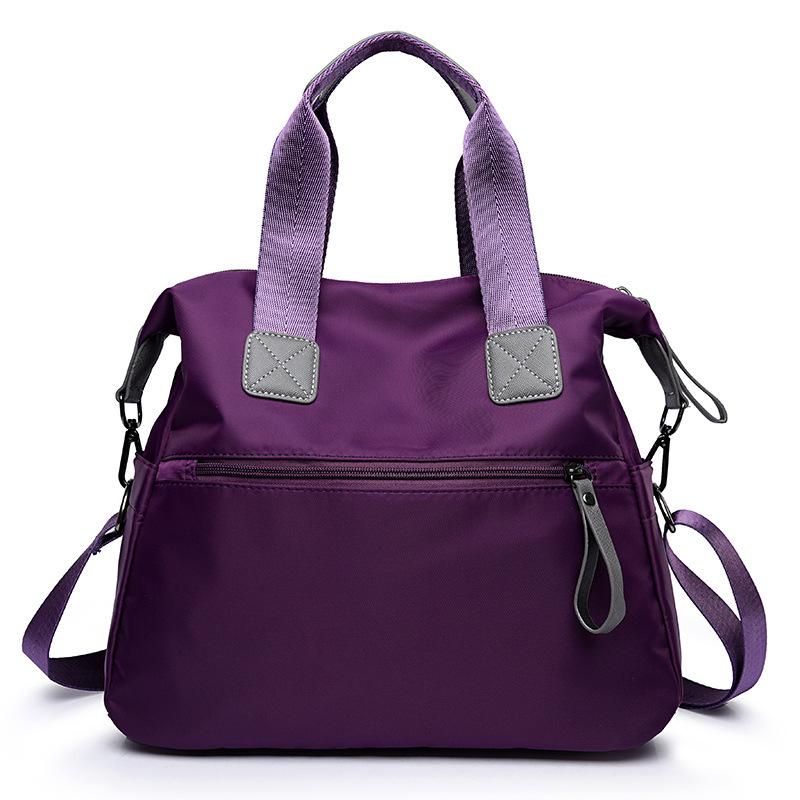 Borsa a mano in nylon da donna, grande capacità, borsa a tracolla impermeabile, borsa a tracolla casual da donna, borsa multifunzione per la spesa