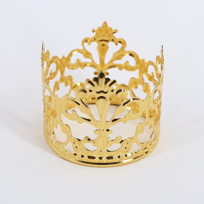 Crown Baked Birthday Cake Decoration Dessert Holiday Ornaments New Iron Crown Foreign Trade Decoration Supplies