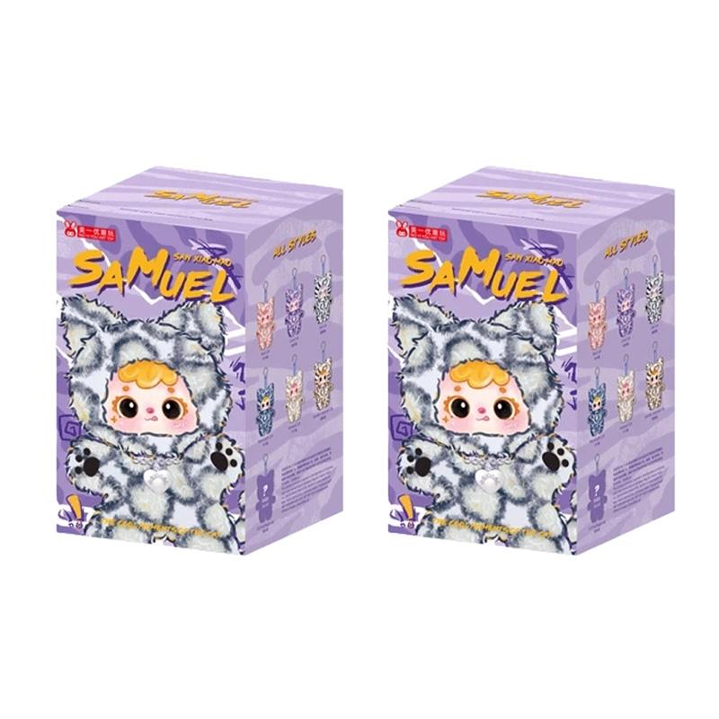 New Samuel Meow'S Cool Moments Plush Blind Box Vinyl Surprise Trendy Play Cute Bag Pendant Pendant Desktop Ornament Girl Gift