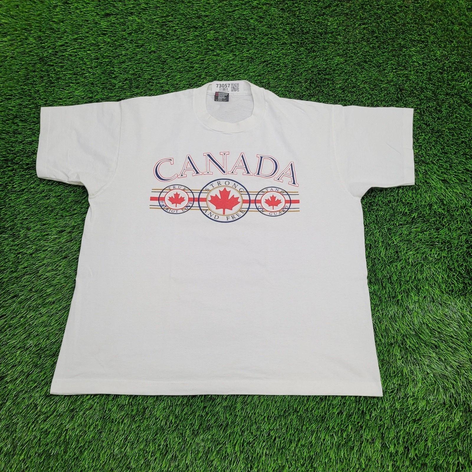 Vintage 80s Fruit-of-the-Loom Shirt XL 23x27 Canada XL