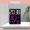 Modern Minimalist Digital Alarm Clock With Temperature And Humidity Display For Home Use