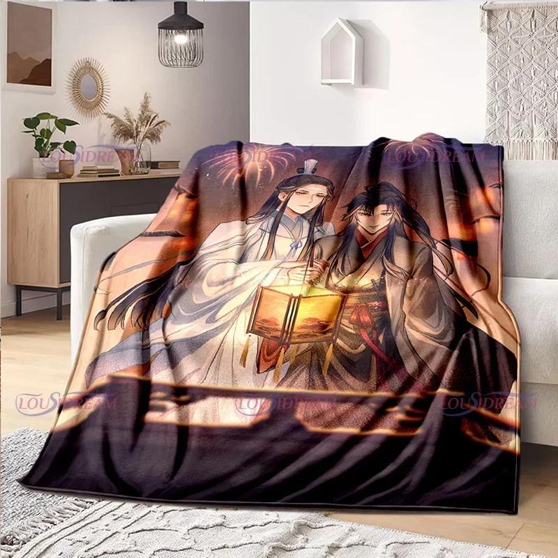 Tegneserier tegneserie Mo Dao Zu Shi Wei Wuxian Flanellteppe Sofa Jente Varmt Hjem Lan Wangji Teppe Gave Tilpass Kvinne Sengetøy