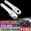 For Ford Mustang 2005-2014 Chrome Handle Cover Trim Set Shelby GT GT500 2006 2008 2010 2012 Car Accessories Sticker Car Styling