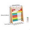 Educational Math Toy Early Education Wooden Abacus Smooth Sliding Beads
