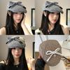 Retro Plaid Bowler Hat For Women With Breathable Windproof Sunshade For Spring Summer Casual Styling