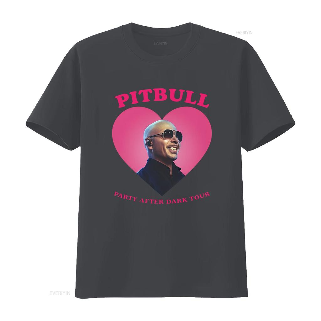 Pitbull Party After Dark Tour Mr Worldwide Maglietta alla moda elegante per i fan vintage lavata versatile abbigliamento da stilista