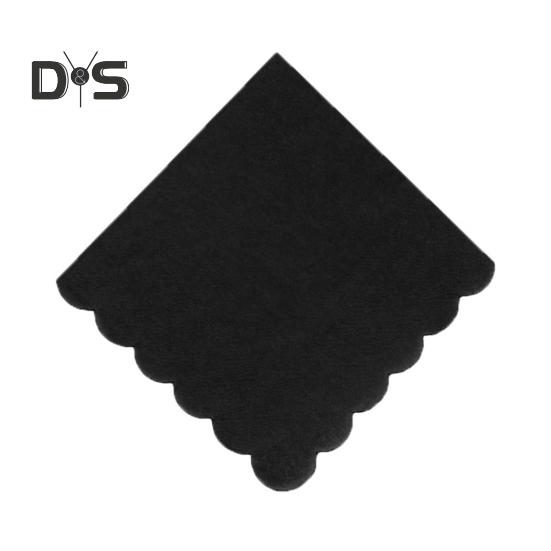 100 Ark 25CM Vågig Cocktailservett 2 Lager Tjock Fyrkantig Engångs Babyshower Bröllop Födelsedagsfest Dessert Dryck Middag Pappersservett