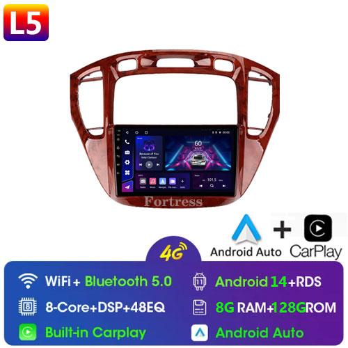 Fortress For Toyota Highlander 1 XU20 2001-2007 Multimedia Video Player Navigation Stereo 2 Din DVD Head Unit Android Car Radio