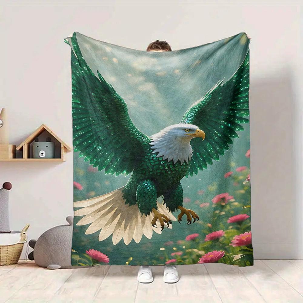 1pc Fantasy Eagle Wings Blanket Lightweight Blanket Throw Blanket For Sofa, Bed, Travel, Camping, Livingroom, Office, Couch, Chair yy251010019