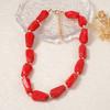 European American Light Luxury Simple Colorful Beaded Necklace High Grade Multi Layer Stackable Retro Literary Jewelry For Women