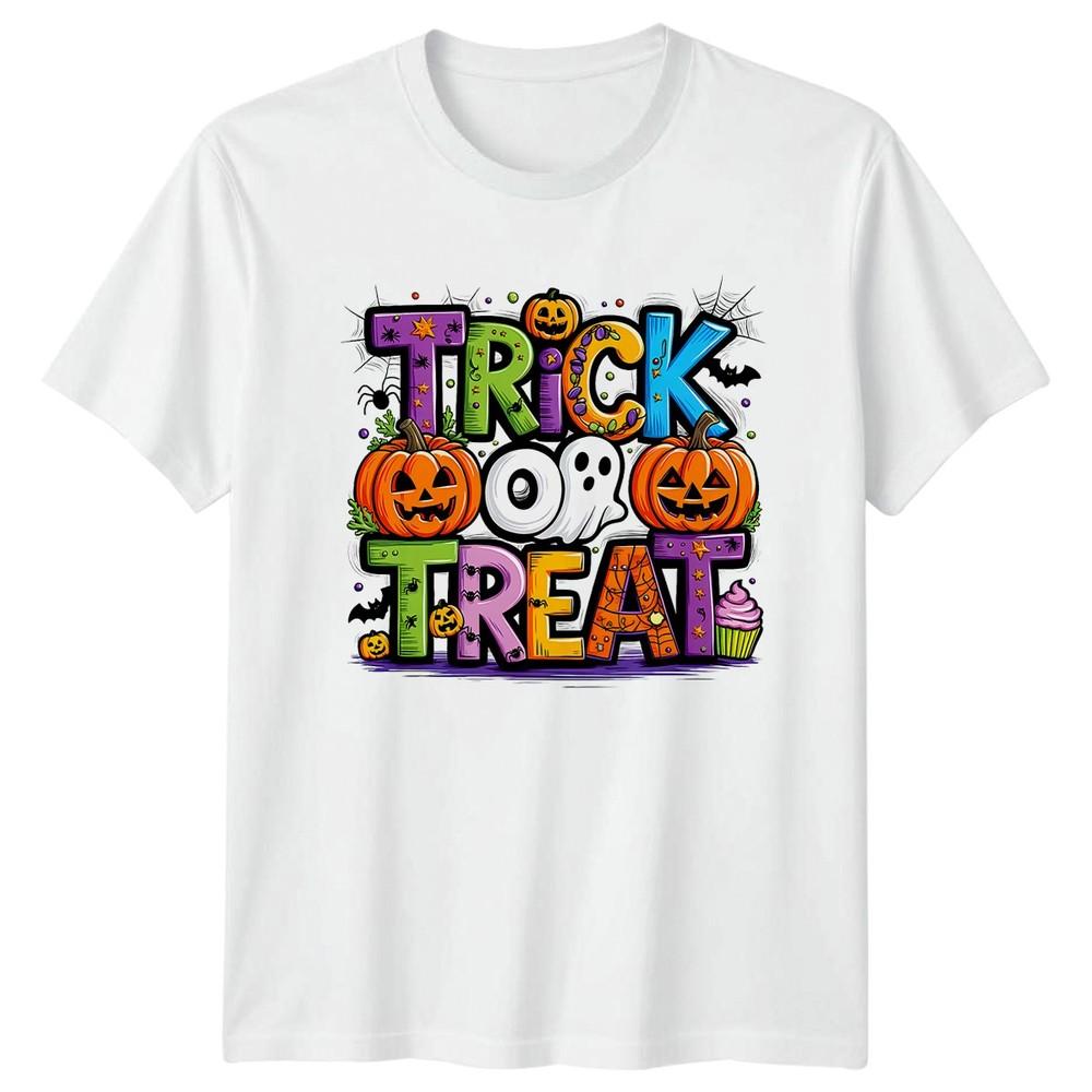 Trick Or Treat Halloween Holidays Unisexs TShirt Unisexs Tee Spooky Graphic S