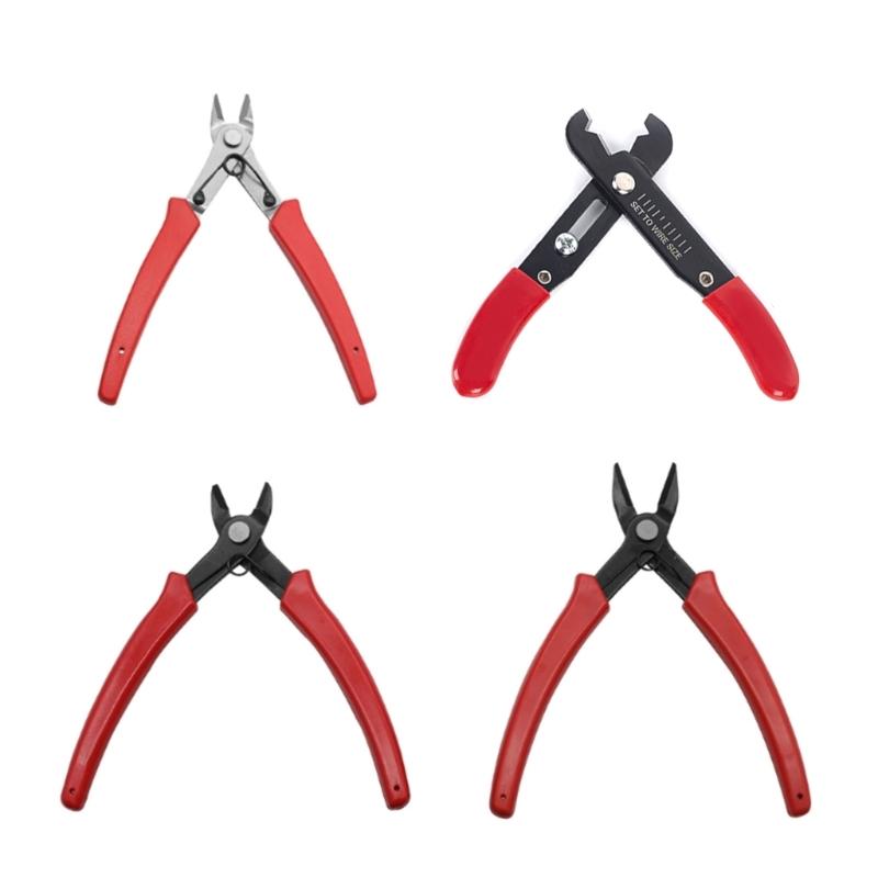 Oblique Wire Cutter and Stripper Effortless Cutting for Electronic Wires and Plastic Boards Cutting Tool