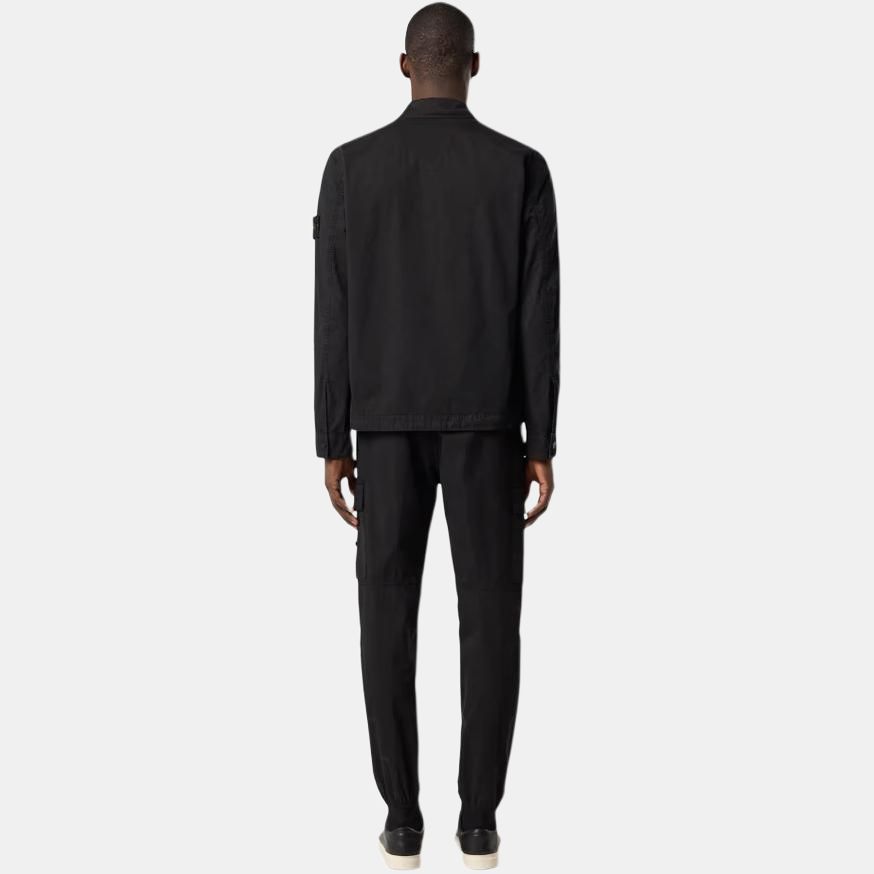 STONE ISLAND Washed Distressed Zip Jacket Men Jacket Black K1S1512000-32S00WN-V0129
