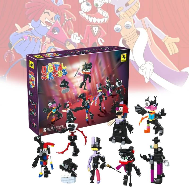 The Digital Amazing Circus Building Blocks Fashion Classic Childrens Toy Puzzle