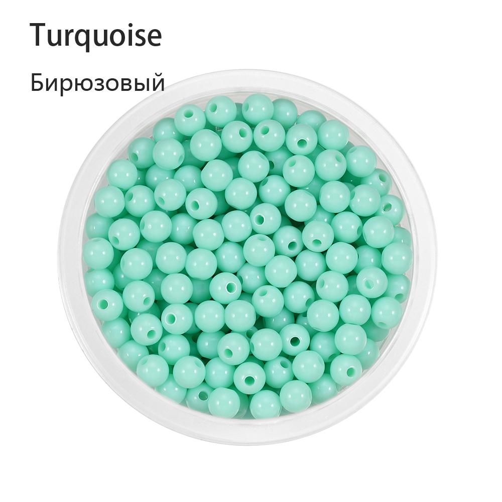 10-200pcs Mixed Acrylic Plastic Smooth Round Ball Spacer Beads 6 8 10 12MM Pick Size For Jewelry Making Accessories