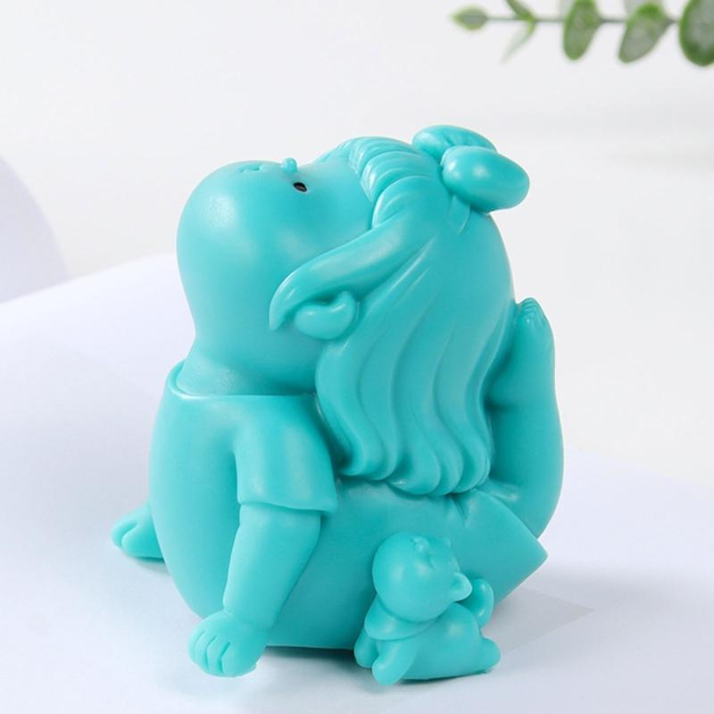 Baking Candle Mould Cute Castings Molds DIY 3D Silicone Mould Candle Silicone Handicrafts Moulds for Candle Making