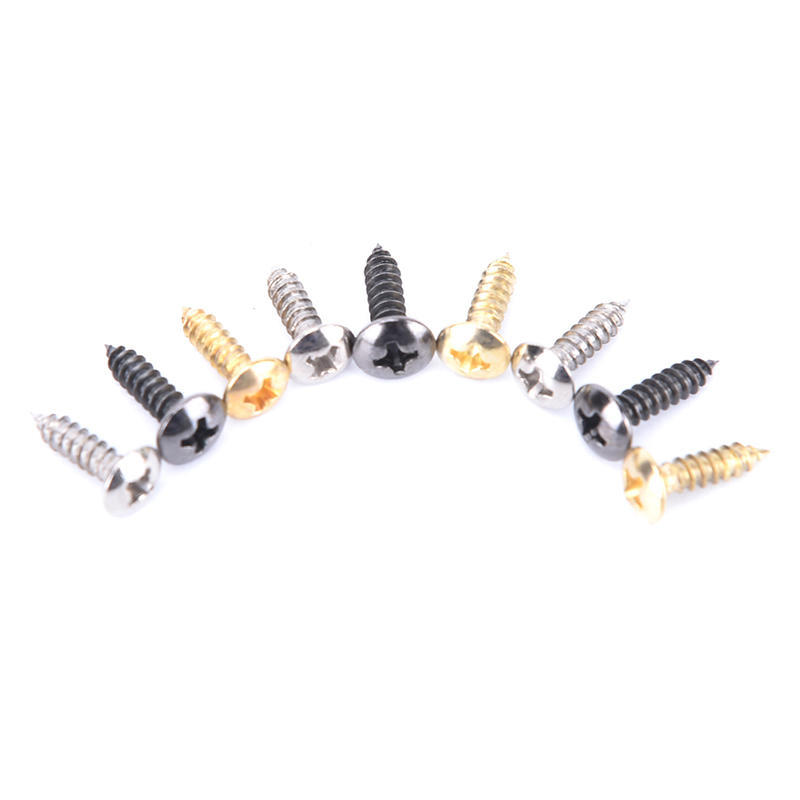50Pcs 3Mm Electric Guitar Pickguard Screws For Pickguards Guitar Back Plates