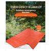 PE Emergency Blanket Portable Foldable Heat Reflective Waterproof Windproof for Camping Hiking Survival Hypothermia Rescue