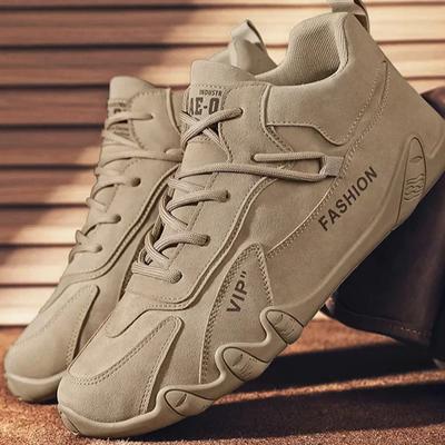 Frühlingsmann Casual Sneakers rutschfeste Arbeitsschuhe Herrenschuhe Kurze Stiefel Halbschuhe Schnürschuhe