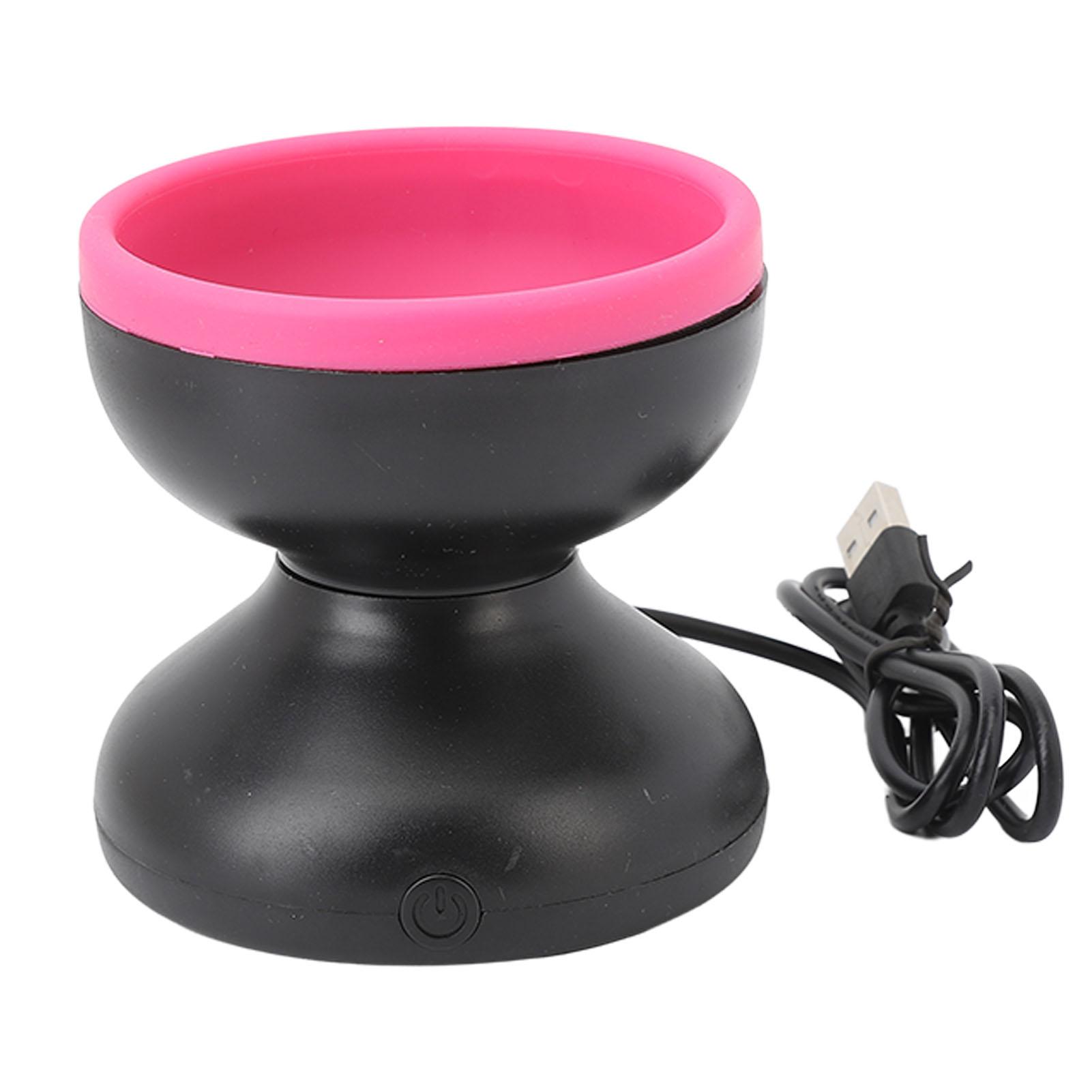 

Электрический очиститель для кистей для макияжа, вращающаяся чистящая быстросохнущая портативная автоматическая косметическая кисть разноцветный