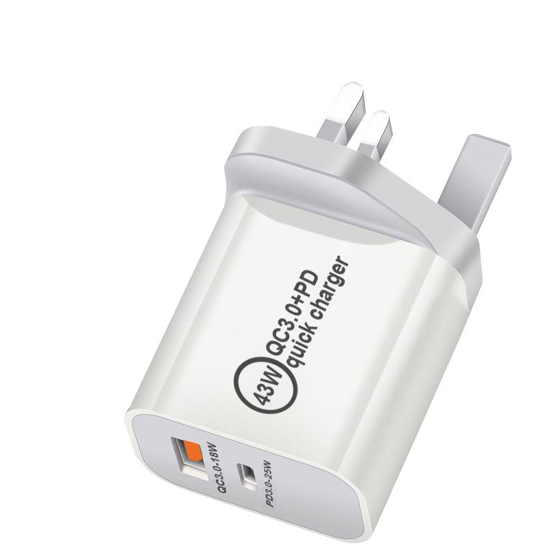 43W GaN Charger Mini PD 3.0 USB C Phone Charger For iPhone 16 15 14 Pro Samsung S25 Xiaomi Tablet iPad Air