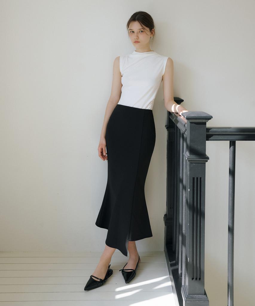 Riorg Ce Unbalanced Mermaid Skirt Black