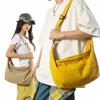 Couple Messenger Bag Shoulder Bag Large Capacity Diagonal Straddle Bag Black Dumpling Bag Tide Cloth Bag
