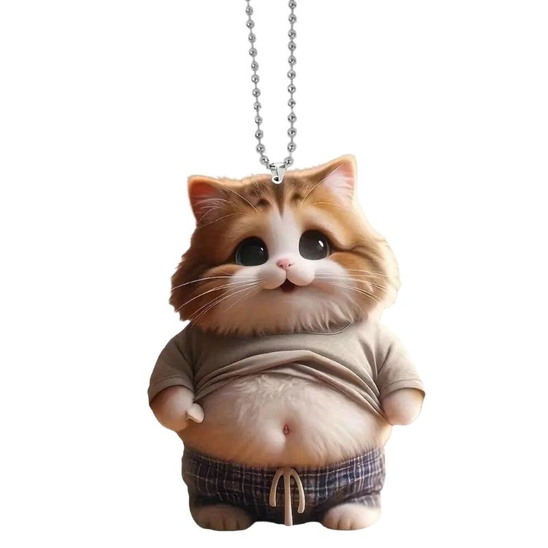 

Fashionable Pearls Chain & Acrylic Hanging Ornament Auto Interior Hanging decors Ideal for Car Interiors & Daily Use