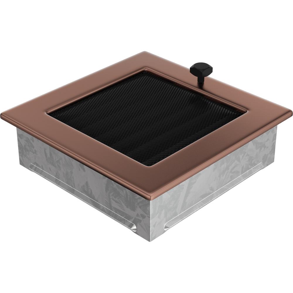 Vent Cover 17x17 Galvanic Copper with Blinds