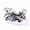 Verstellbarer offener Ring mit Vintage Kreuz Stern Motiv Retro Punk Unisex Modeschmuck