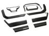 Popular Dry Carbon Fiber Interior Trim Kit for Ford Raptor F150: Includes Steering Wheel, Center Console, Air Vent Stickers