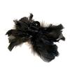 Temperament Feather Ostrich Feather Large Catching Clip Back of Head Hairy Shark Clip Hairy Hairpin Female