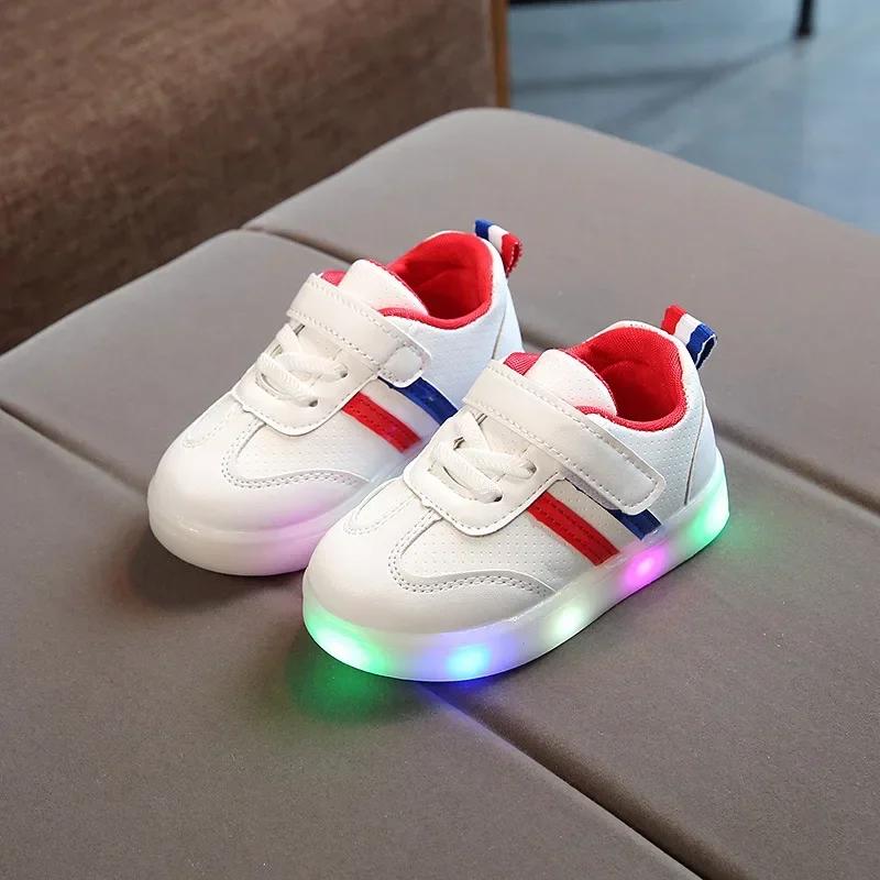 Pantofi LED pentru Copii Băieți Fete Adidași Casual Iluminați Pantofi Strălucitori Pentru Copii Adidași Cu Talpă Luminoasă Pantofi de Alergare Luminoși