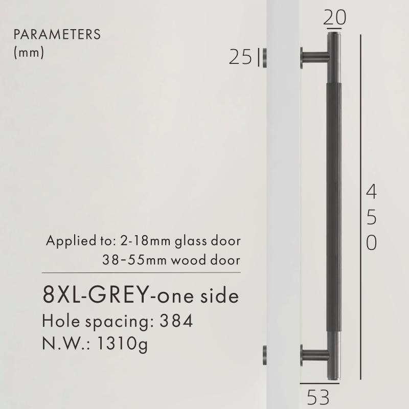 Dooroom Brass Double Single Sided Linear Striped Pull Bar Wood Gate Furniture Handle Door Handle Matt Gold Black Handle