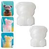 Ice Cube Mold Bear Shape Silicone Ice Tray for Coffee Milk Tea Juice Cocktails BPA-Free Food Grade Soft Cute Ice Cube Maker