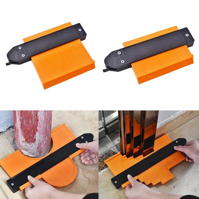 Contour Gauge Duplicator with Lock Widen Shape Duplication Tool 5” Outline Measuring Ruler for Corners, Woodworking Templates, Tiles, Moulding